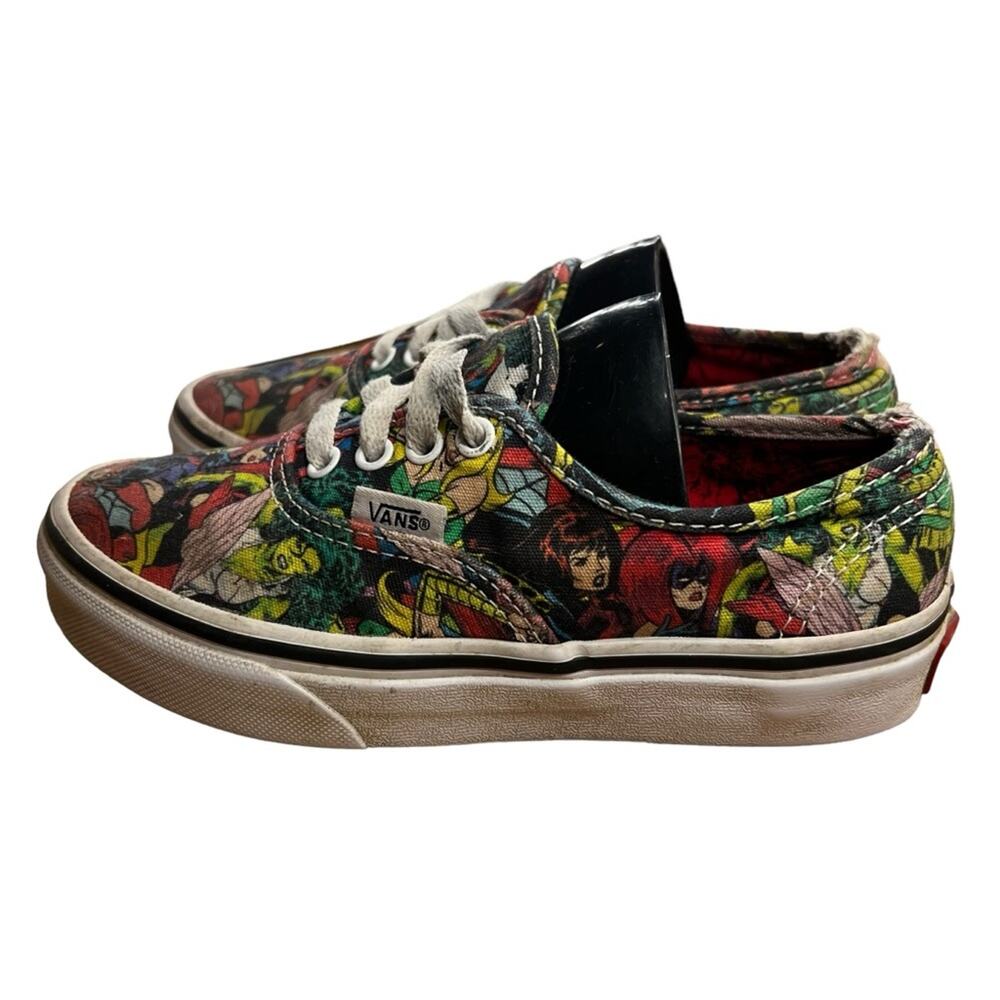 Vans Kids Multicolor Comic Print Sneakers - Red, Blue, Yellow, Green - Picture 5 of 9